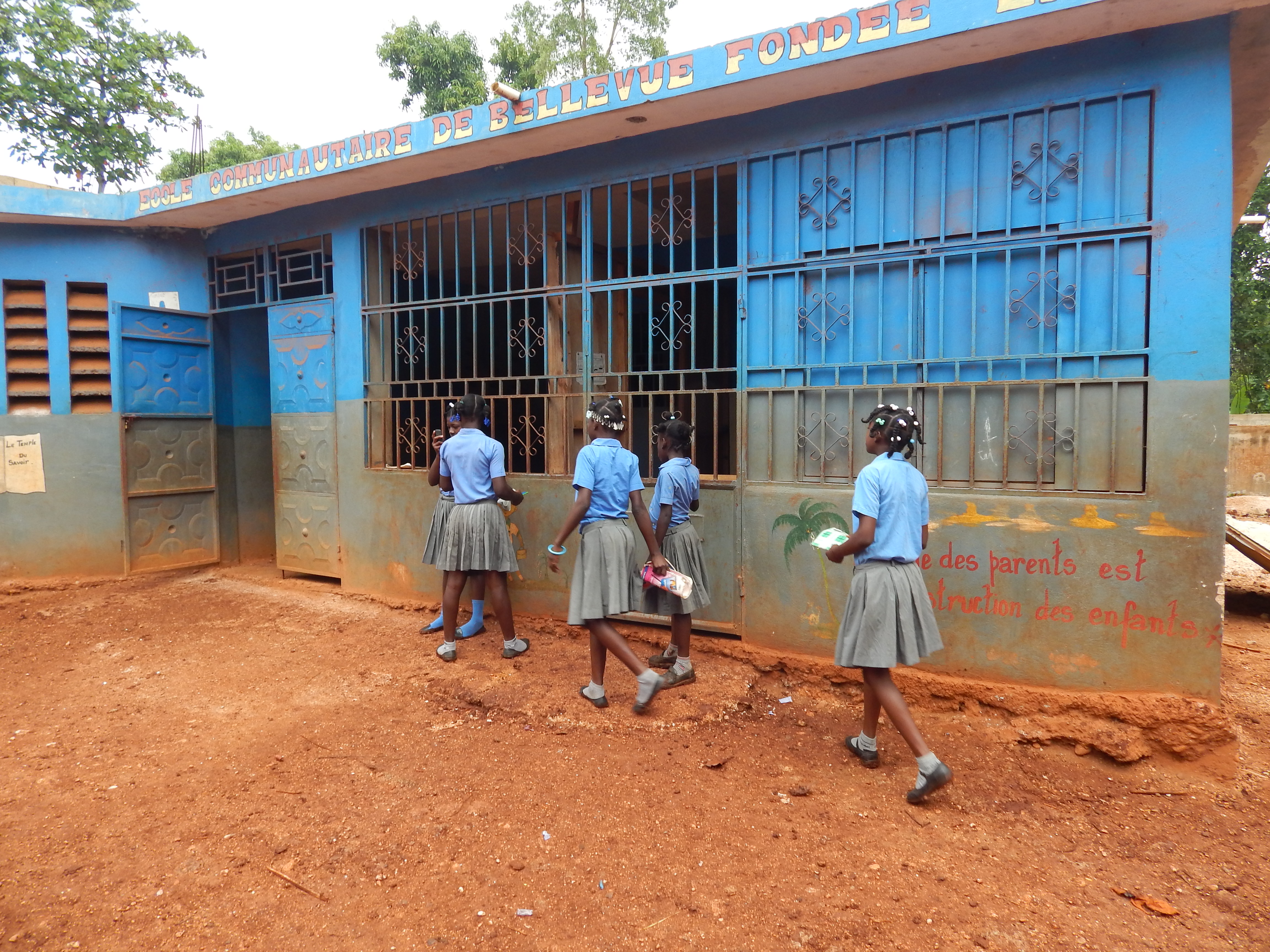 Today we have a building with 7 classrooms and an office. We are working towards adding more space and a playground